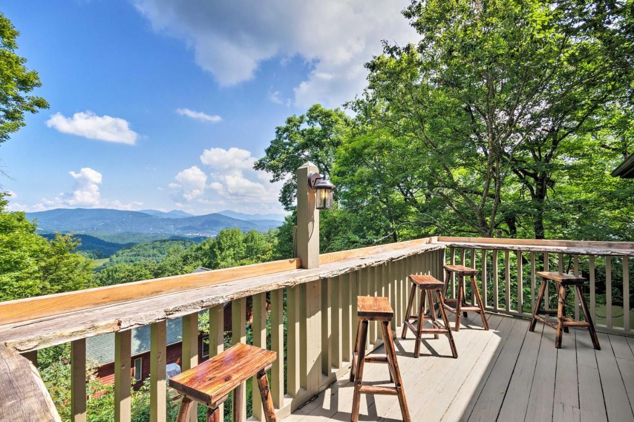Cabin With Hot Tub And Mountain Views Less Than 5 Mi To Boone โบลวิงร็อค ภายนอก รูปภาพ